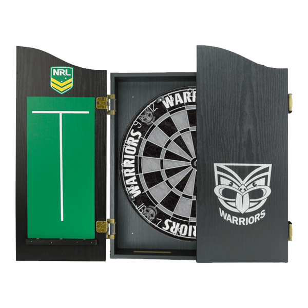 AFL Official NRL Dartboard, Cabinet & Darts - Complete Darts Set Boards