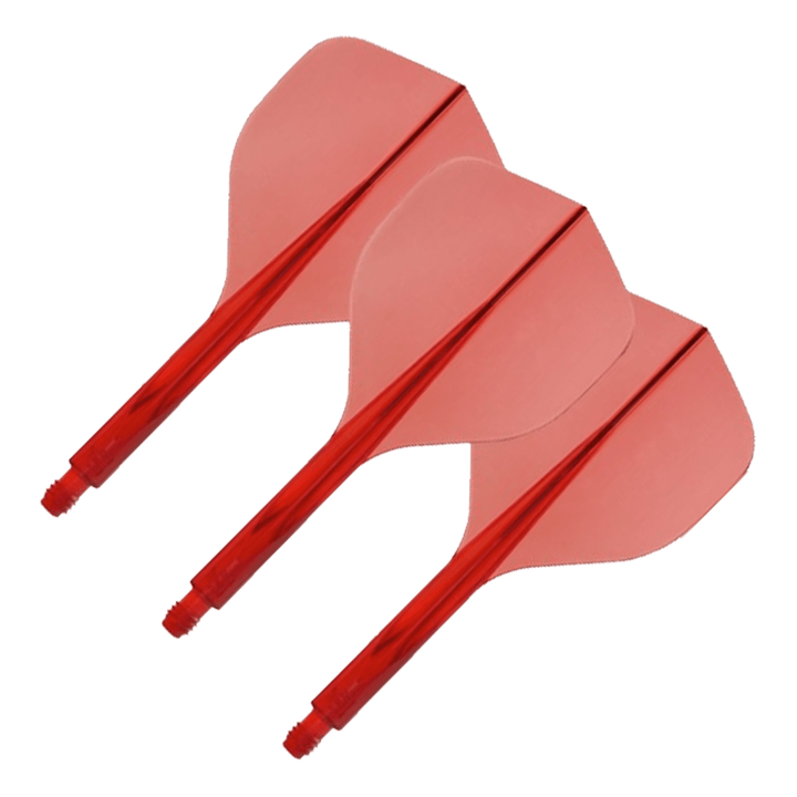 Condor Axe 120 Tri-fin - All In One Flight & Shaft Standard / Short (21.5mm) / Red Flights & Shafts