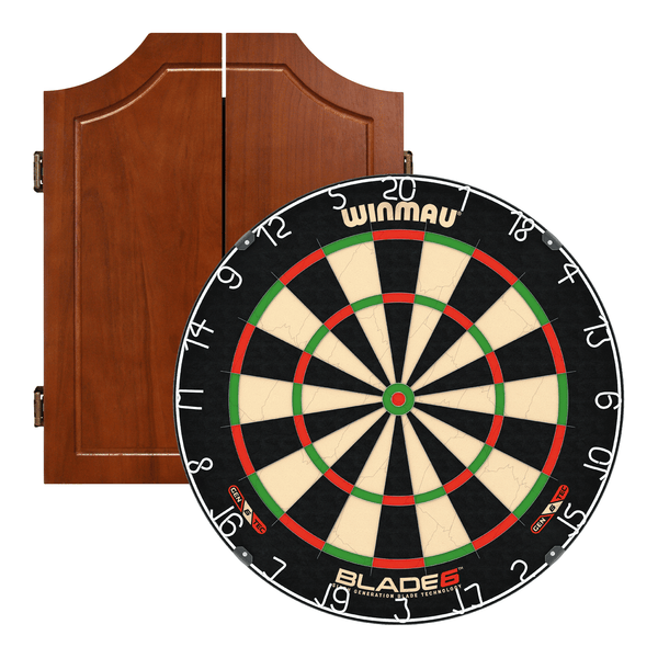 Darts Online Winmau Blade 6 & Solid Wood Cabinet Bundle Blade 6 / Walnut Boards