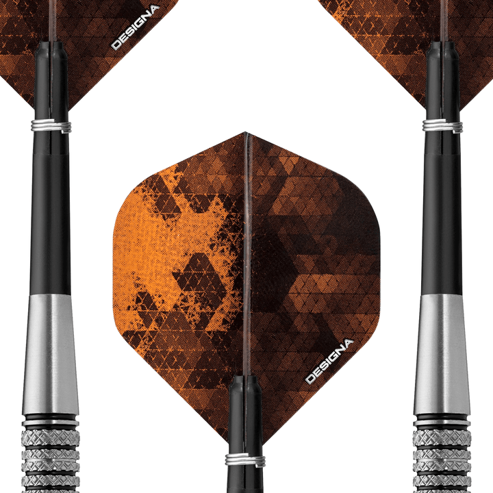 Designa Crusader V2 M4 Steel Tip Darts - 80% Tungsten - 23 Grams Darts