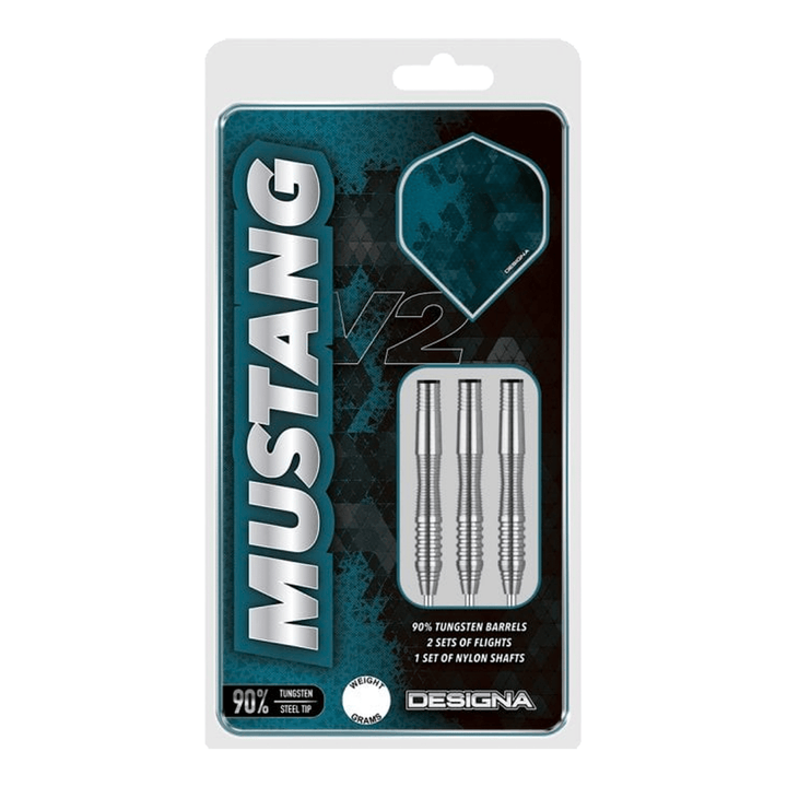 Designa Mustang V2 Steel Tip Darts - 90% Tungsten - 21 Grams Darts