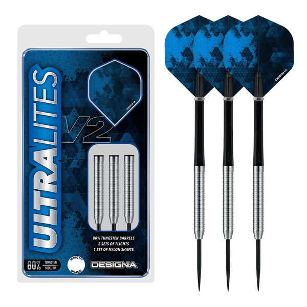 Designa Ultralites V2 M5 - 80% Tungsten Steel Tip Darts 12 Grams Darts