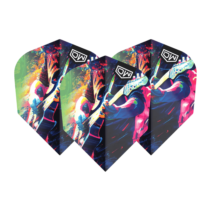 DW Anthem Multi Pack - Dart Flights (3 Sets) No. 6 / Black Flights & Shafts