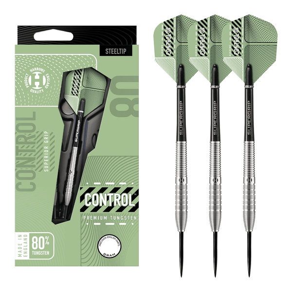 Harrows Control Tapered - 80% Tungsten Steel Tip Darts 21 Grams Darts