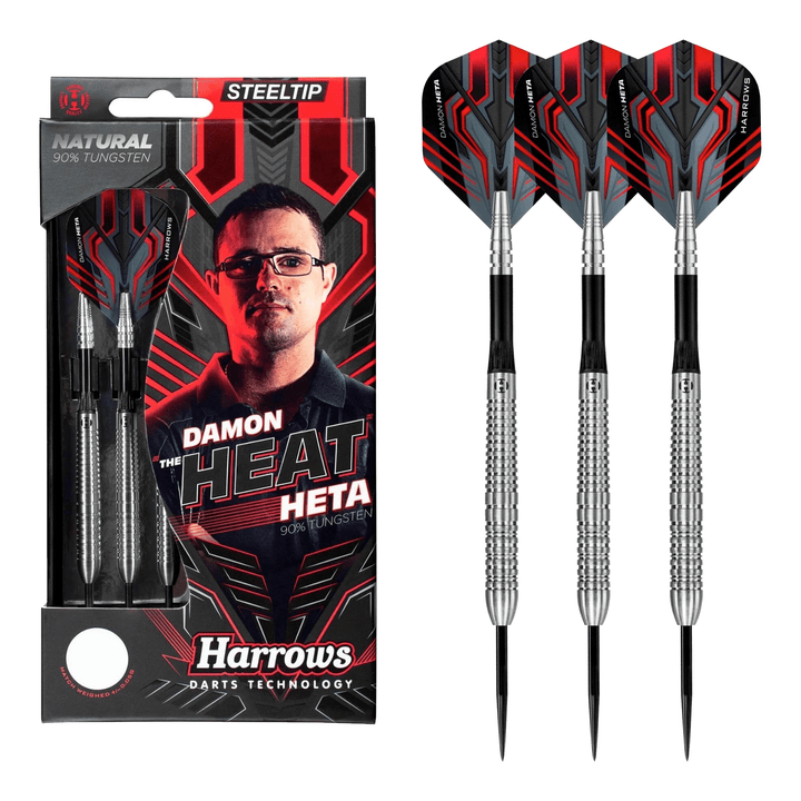 Harrows Damon Heta Natural - 90% Tungsten Steel Tip Darts 21 Grams Darts