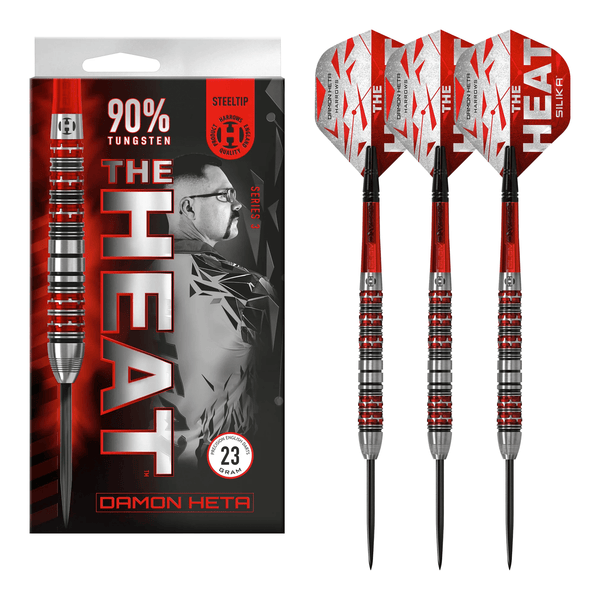 Harrows Damon Heta Series 3 - 90% Tungsten Steel Tip Darts 21 Grams Darts