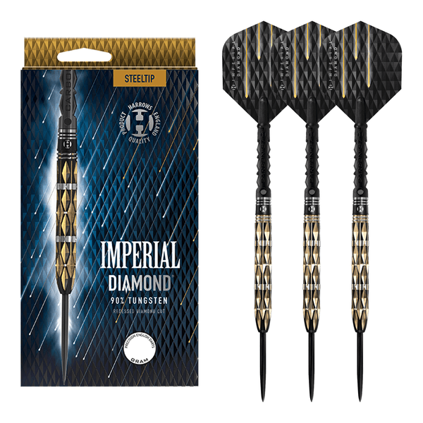 Harrows Imperial Diamond - 90% Tungsten Steel Tip Darts 21 Grams Darts