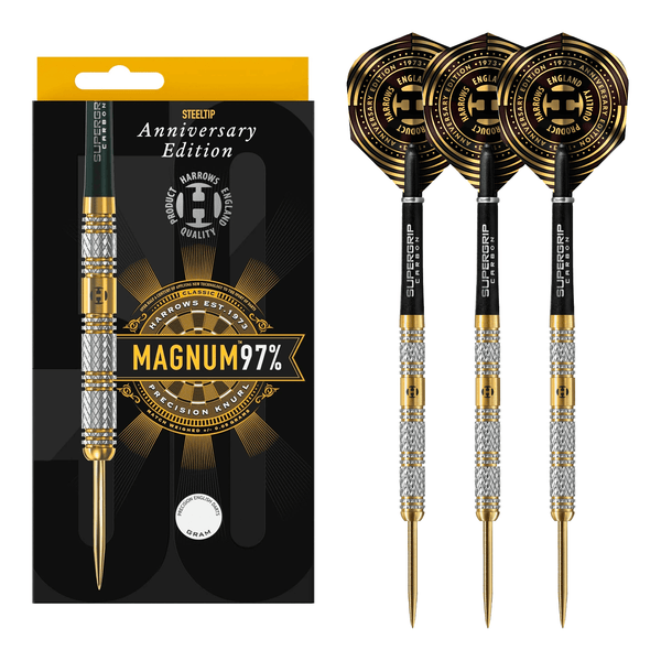 Harrows Magnum Anniversary Edition - 97% Tungsten Steel Tip Darts 21 Grams Darts