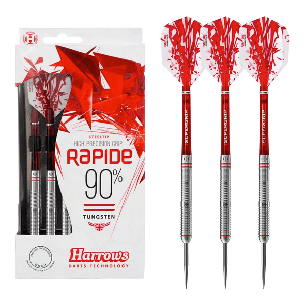 Harrows Rapide Parallel Barrel 90% Tungsten Steel Tip Darts 21 Grams Darts