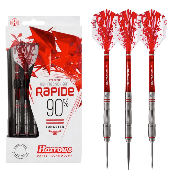 Harrows Rapide Profile Barrel 90% Tungsten Steel Tip Darts 22 Grams Darts