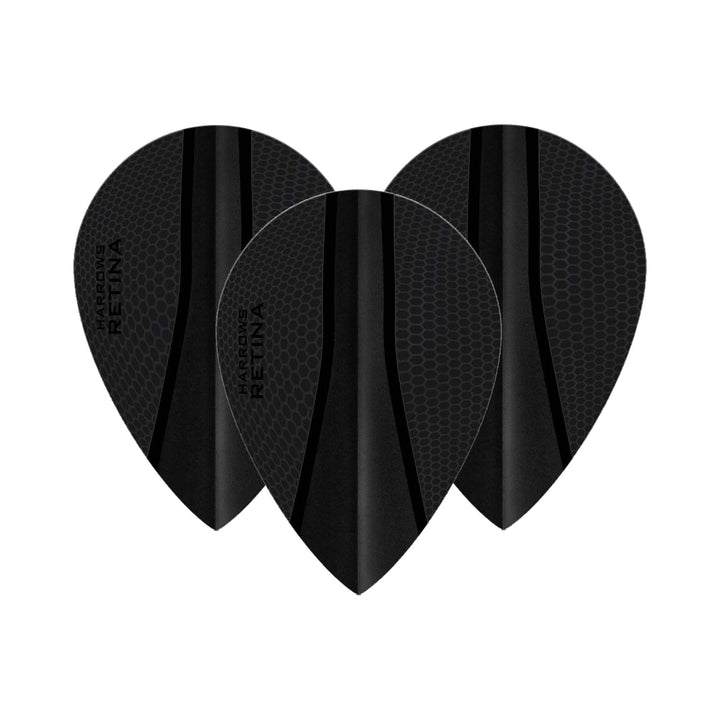 Harrows Retina X - Dart Flights Black / Pear Flights