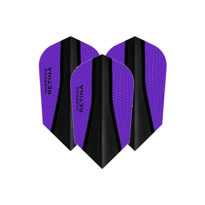 Harrows Retina X - Dart Flights Purple / Slim Flights