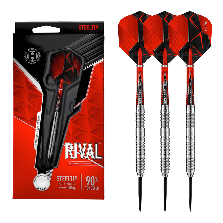 Harrows Rival - 90% Tungsten Steel Tip Darts 21 Grams Darts