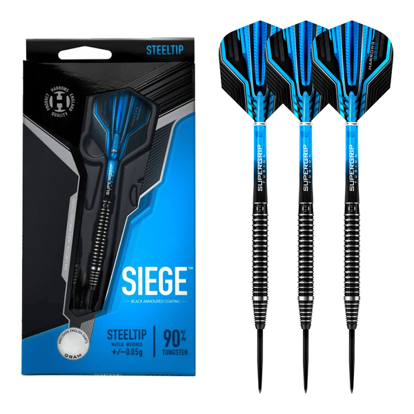 Harrows Siege - 90% Tungsten Steel Tip Darts 21 Grams Darts