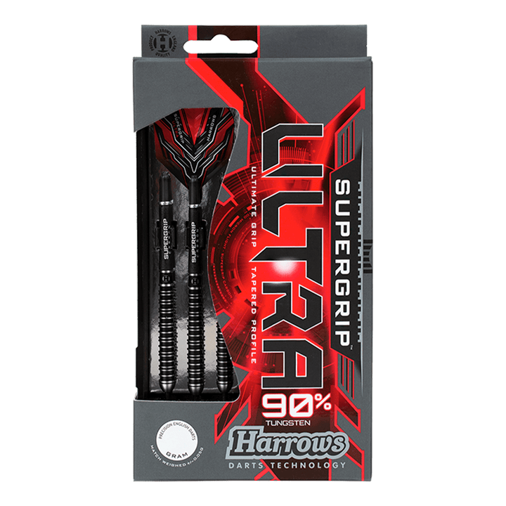 Harrows Supergrip Ultra Steel Tip Darts - 90% Tungsten - 21 Grams Darts