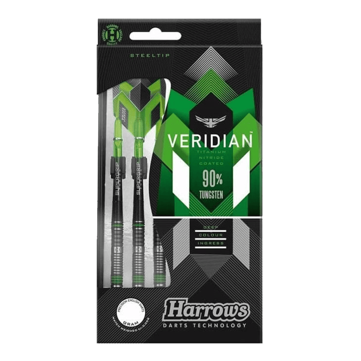 Harrows Veridian 90% Tungsten Steel Tip Darts Darts