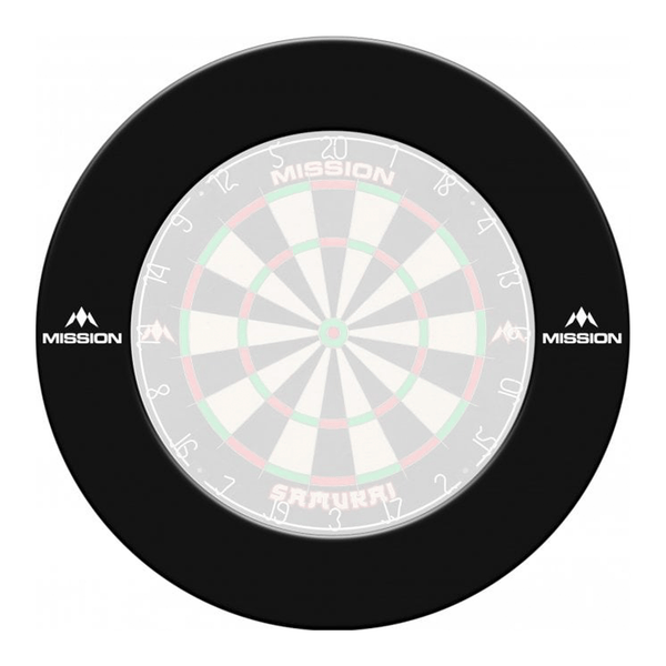 Mission Heavy Duty Dartboard Surround Black Boards