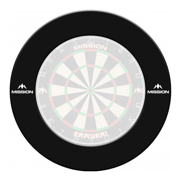 Mission Heavy Duty Dartboard Surround Black Boards