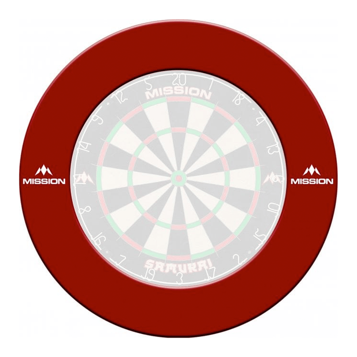 Mission Heavy Duty Dartboard Surround Red Boards