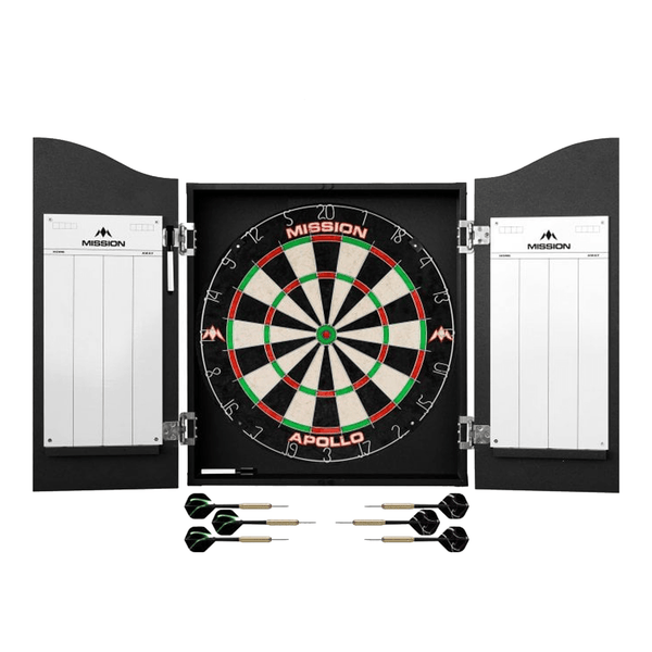 Mission Home Darts Centre - Complete Darts Set Black Boards