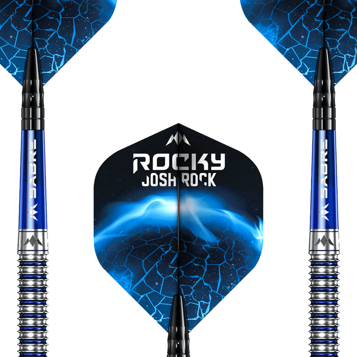 Mission Josh Rock Silver & Blue - 95% Tungsten Steel Tip Darts Darts