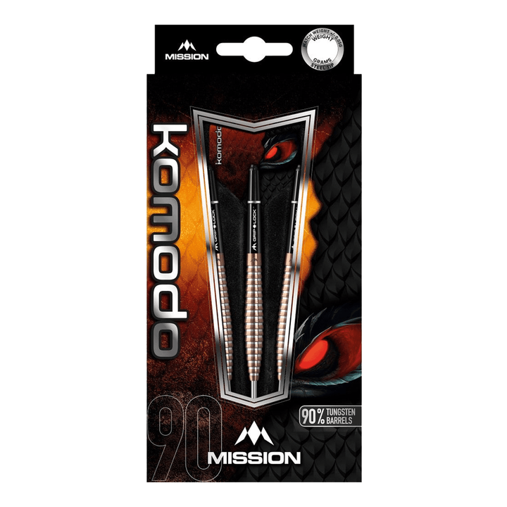 Mission Komodo RX M4 Steel Tip Darts - 90% Tungsten - 22 Grams Darts