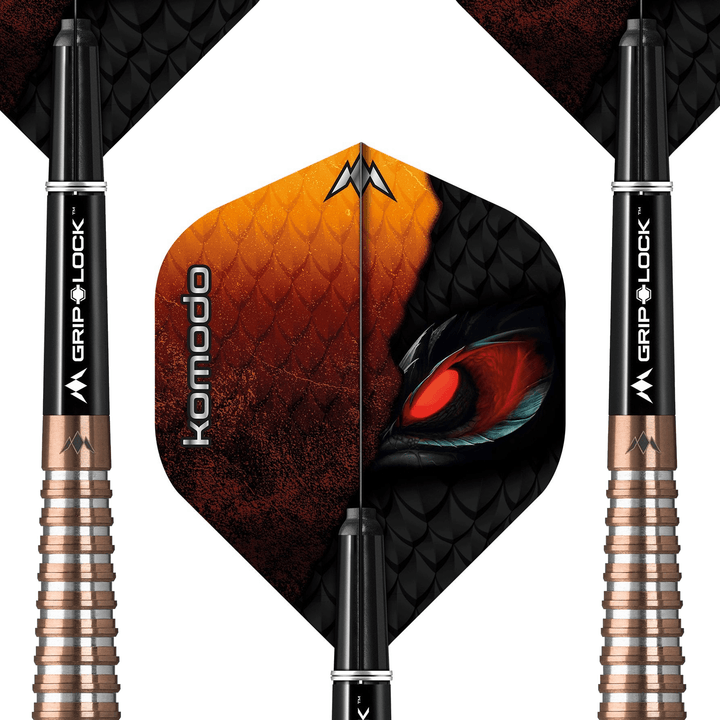 Mission Komodo RX M4 Steel Tip Darts - 90% Tungsten - 22 Grams Darts