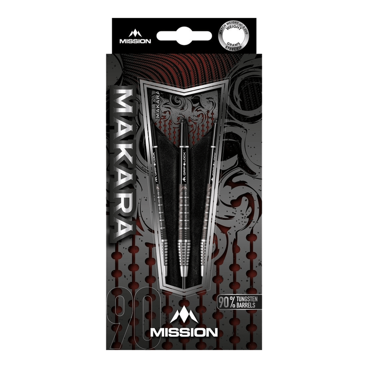 Mission Makara M2 Steel Tip Darts - 90% Tungsten - 21 Grams Darts