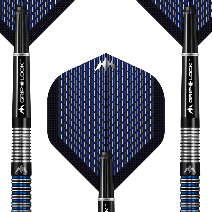 Mission Nightfall M1 Straight Ring Steel Tip Darts - 90% Tungsten - 21 Grams Darts