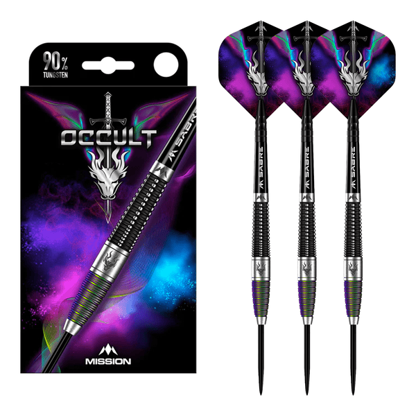 Mission Occult - 90% Tungsten Steel Tip Darts 23 Grams Darts