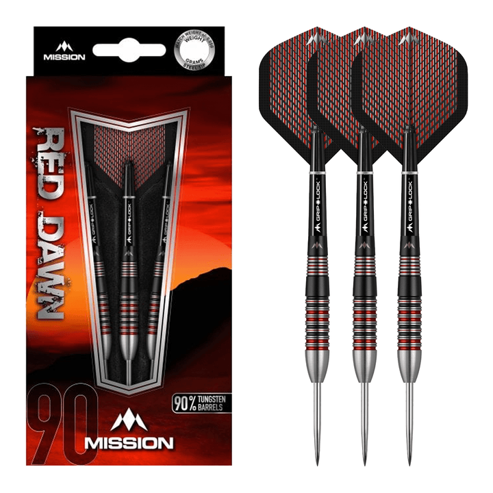 Mission Red Dawn M2 - 90% Tungsten Steel Tip Darts Darts