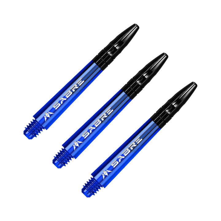 Mission Sabre - Polycarbonate Dart Shafts Midi (40mm) / Blue & Black Shafts