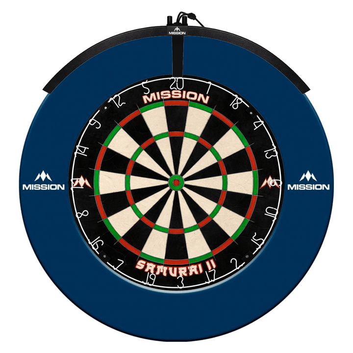 Mission Samurai II Dartboard, Surround & Light Bundle Boards