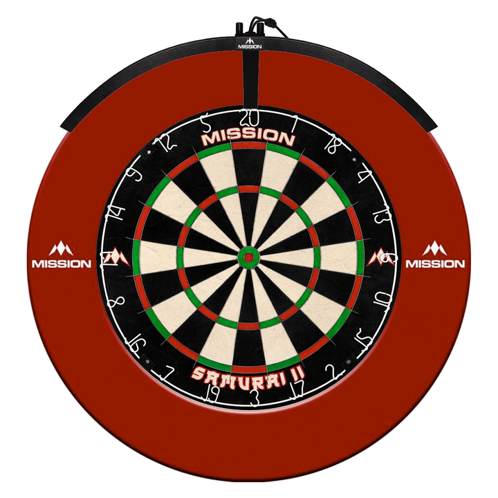 Mission Samurai II Dartboard, Surround & Light Bundle Boards