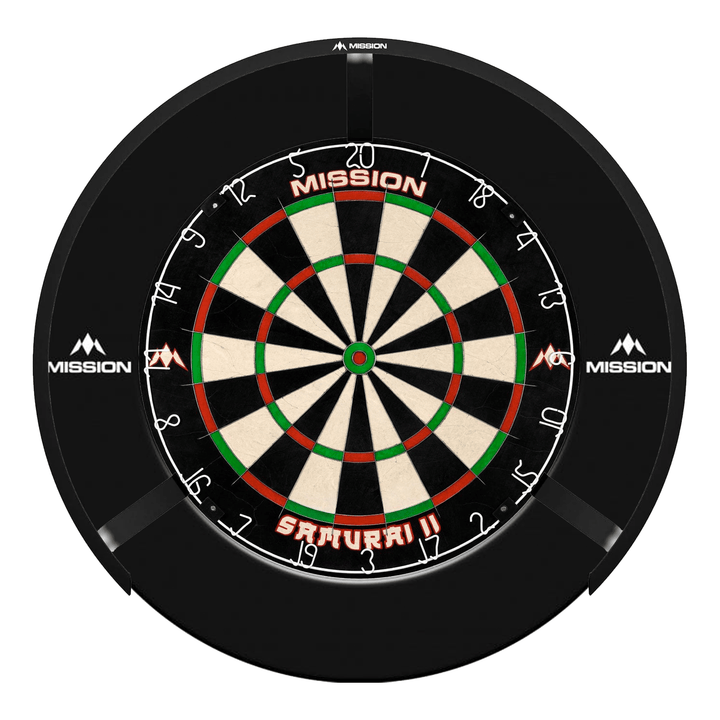 Mission Samurai II Dartboard, Surround & Light Bundle Boards