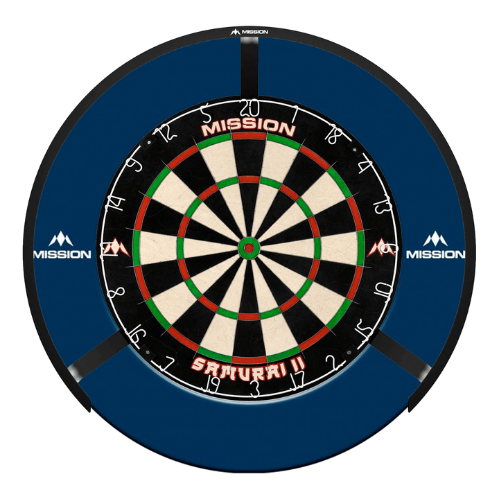 Mission Samurai II Dartboard, Surround & Light Bundle Boards