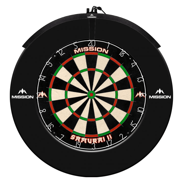 Mission Samurai II Dartboard, Surround & Light Bundle Boards