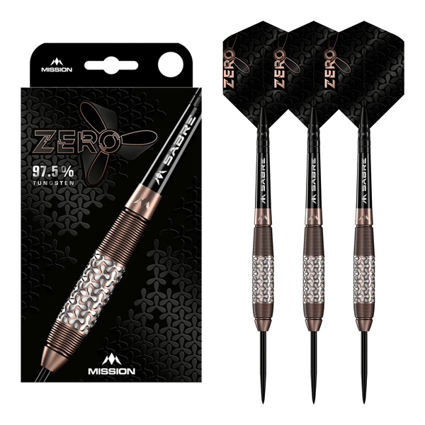 Mission Zero - 97.5% Tungsten Steel Tip Darts 24 Grams Darts