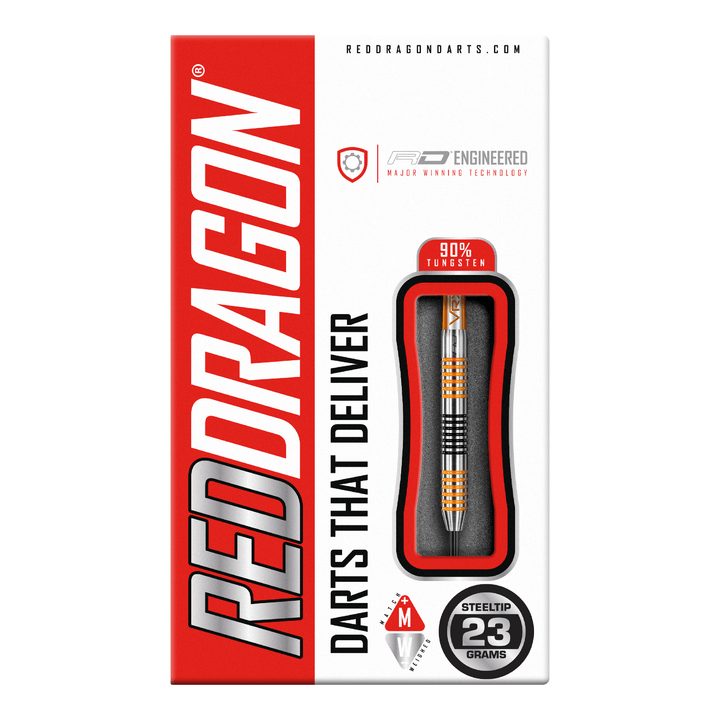 Red Dragon Amberjack 4 - 90% Tungsten Steel Tip Darts 23 Grams Darts