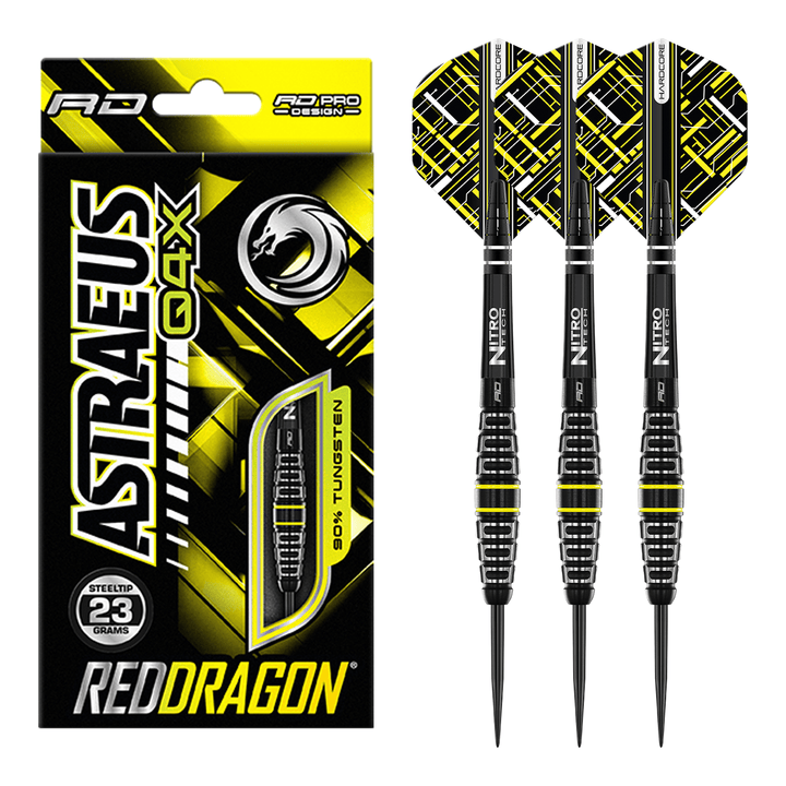 Red Dragon Astraeus Q4X Torpedo - 90% Tungsten Steel Tip Darts 21 Grams Darts