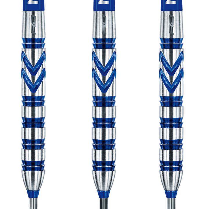 Red Dragon Gerwyn Price Blue Originals Steel Tip Darts - 90% Tungsten - 24 Grams Darts