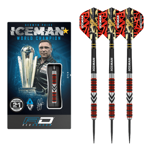 Red Dragon Gerwyn Price Firebird - 90% Tungsten Steel Tip Darts 21 Grams Darts