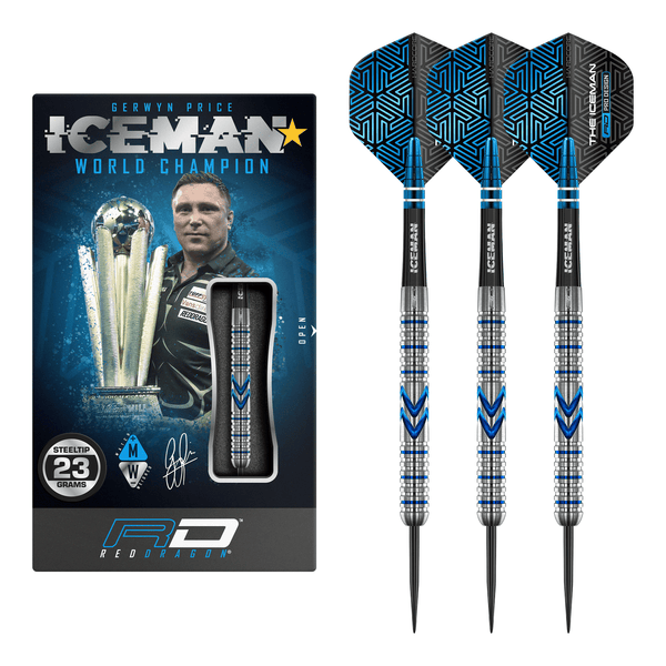 Red Dragon Gerwyn Price Midnight Edition - 90% Tungsten Steel Tip Darts 23 Grams Darts