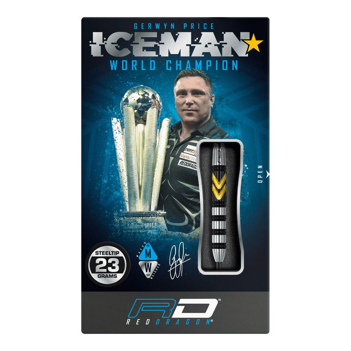 Red Dragon Gerwyn Price Thunder Special Edition Steel Tip Darts - 90% Tungsten - 23 Grams Darts