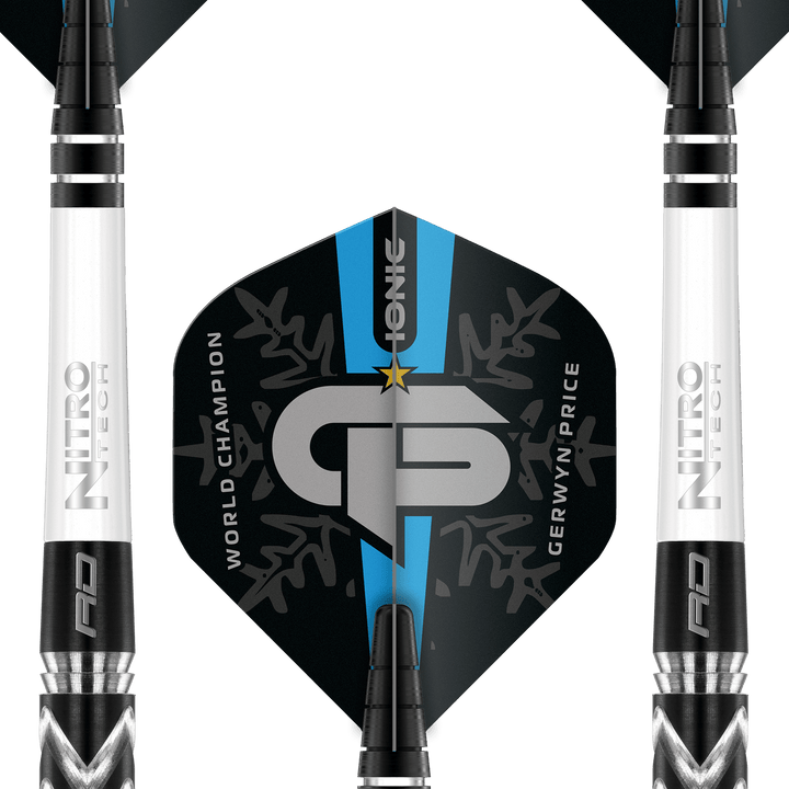 Red Dragon Gerwyn Price World Champion Special Edition Steel Tip Darts - 90% Tungsten - 24 Grams Darts