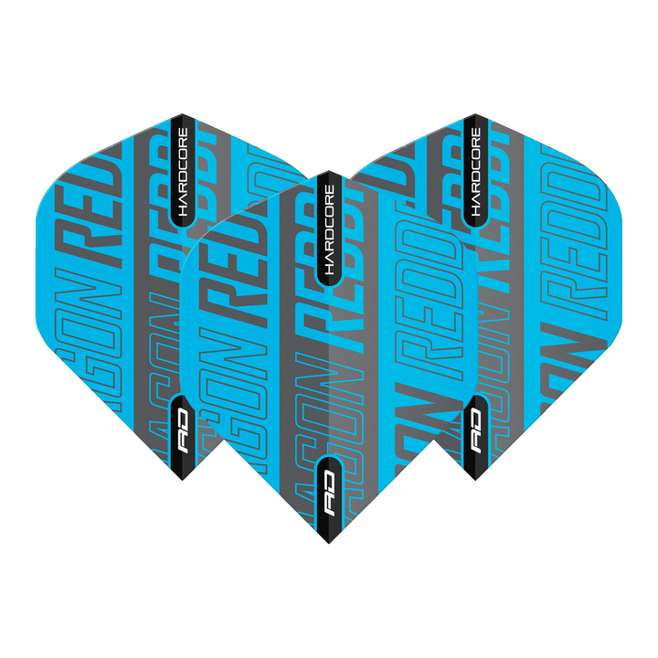 Red Dragon Hardcore XT Standard Dart Flights Black/Blue Flights