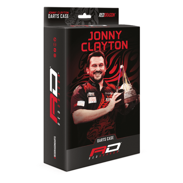 Red Dragon Jonny Clayton Dragon Super Tour Darts Case Black / Red Cases