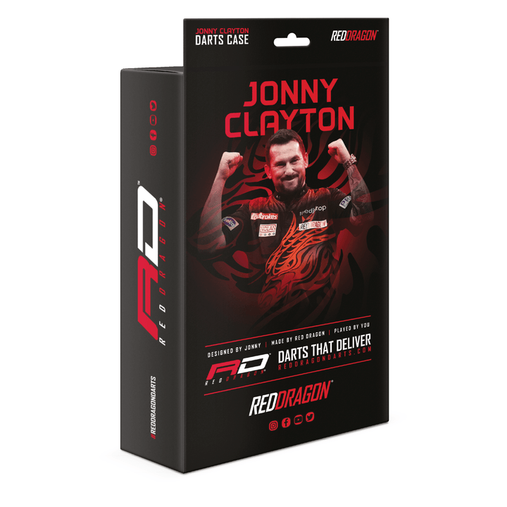 Red Dragon Jonny Clayton Dragon Super Tour Darts Case Black / Red Cases