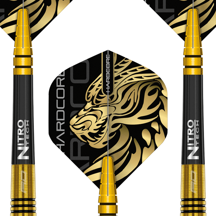 Red Dragon Jonny Clayton Gold - 90% Tungsten Steel Tip Darts Darts