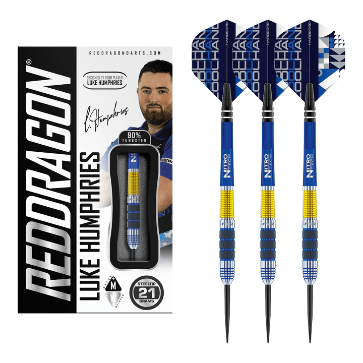 Red Dragon Luke Humphries - 90% Tungsten Steel Tip Darts 21 Grams Darts